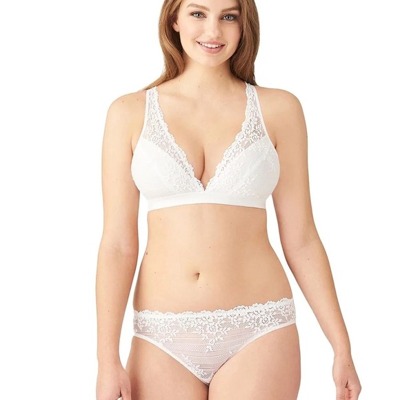Wacoal Embrace Lace Soft Cup Bra White 38 NWOT - Picture 2 of 4